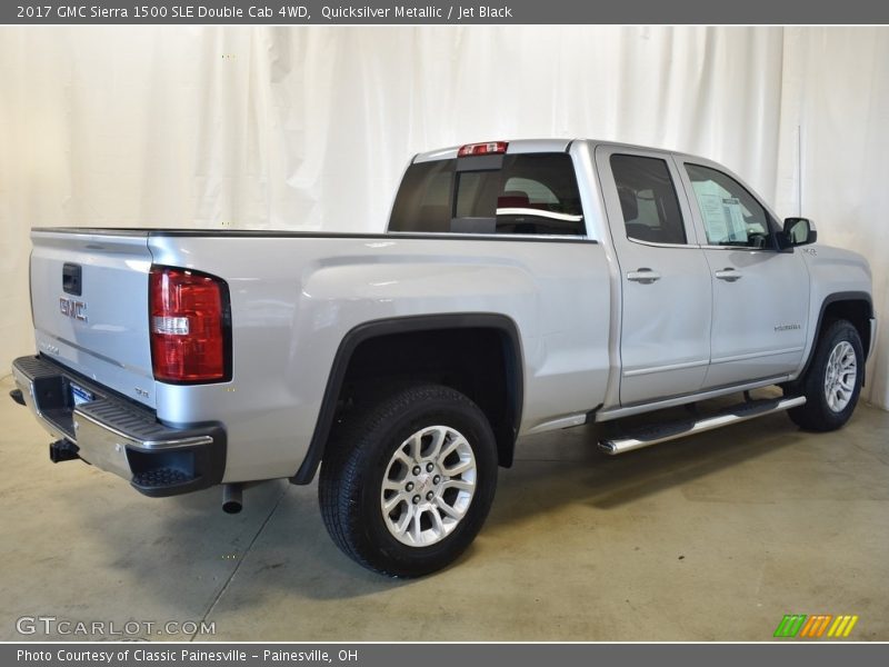 Quicksilver Metallic / Jet Black 2017 GMC Sierra 1500 SLE Double Cab 4WD