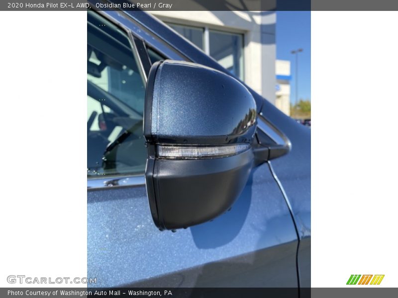 Obsidian Blue Pearl / Gray 2020 Honda Pilot EX-L AWD