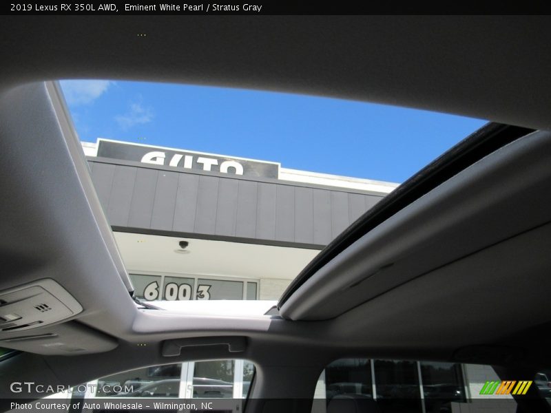 Eminent White Pearl / Stratus Gray 2019 Lexus RX 350L AWD