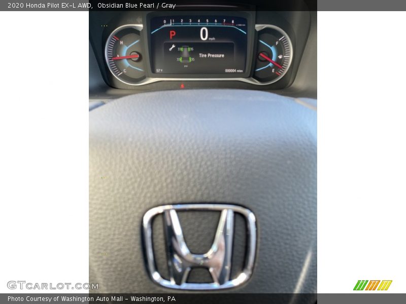 Obsidian Blue Pearl / Gray 2020 Honda Pilot EX-L AWD