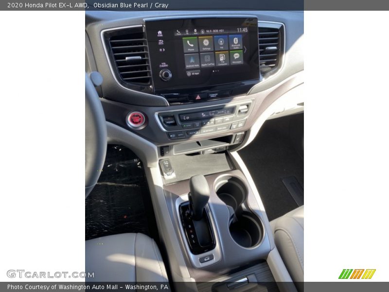 Obsidian Blue Pearl / Gray 2020 Honda Pilot EX-L AWD