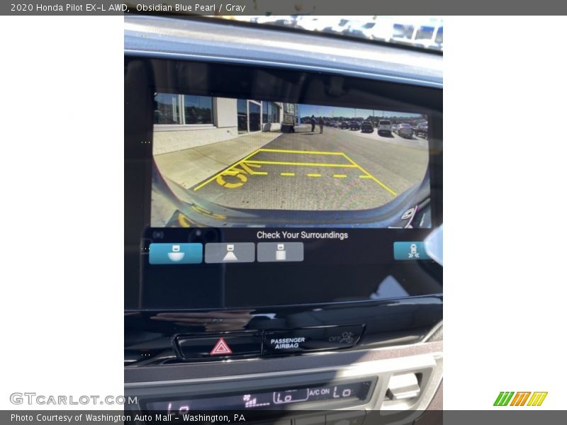 Obsidian Blue Pearl / Gray 2020 Honda Pilot EX-L AWD