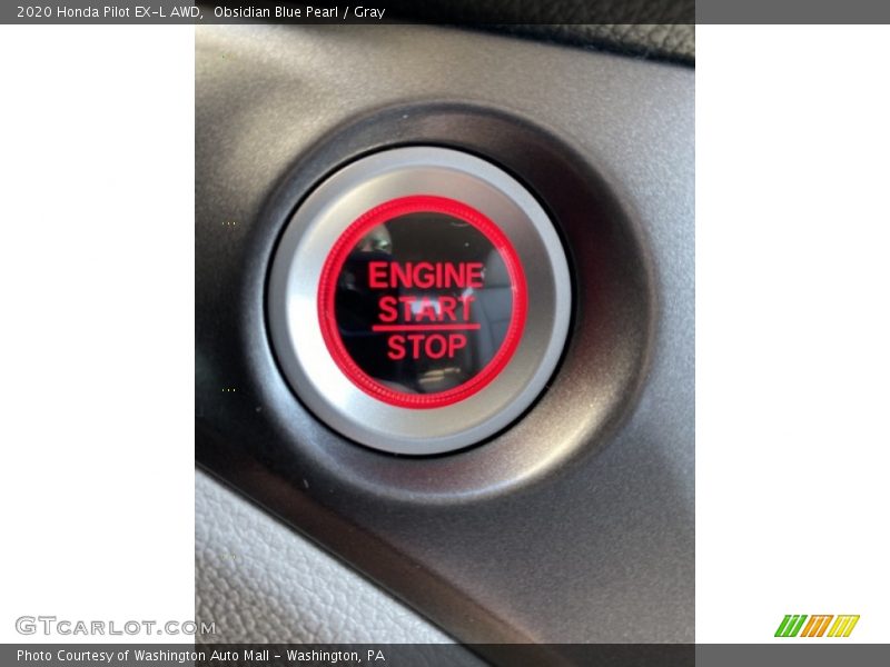 Obsidian Blue Pearl / Gray 2020 Honda Pilot EX-L AWD
