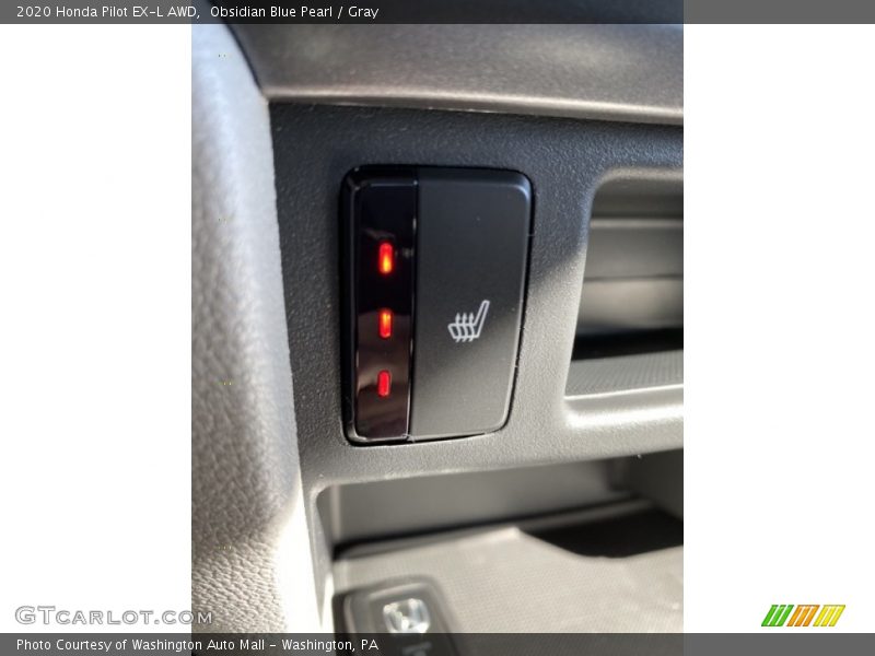 Obsidian Blue Pearl / Gray 2020 Honda Pilot EX-L AWD
