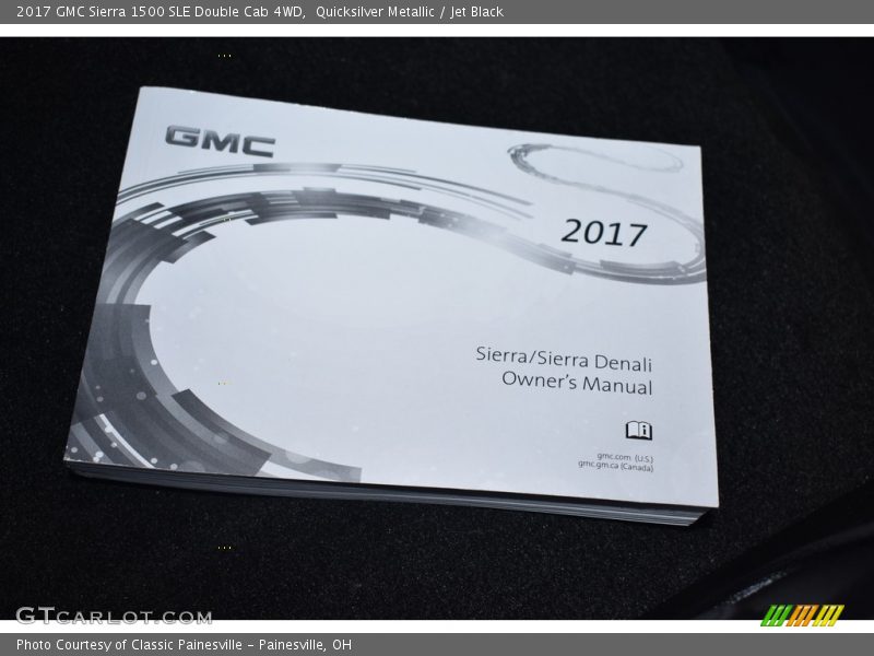 Quicksilver Metallic / Jet Black 2017 GMC Sierra 1500 SLE Double Cab 4WD