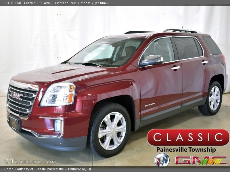 Crimson Red Tintcoat / Jet Black 2016 GMC Terrain SLT AWD