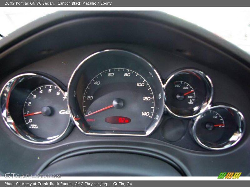 Carbon Black Metallic / Ebony 2009 Pontiac G6 V6 Sedan