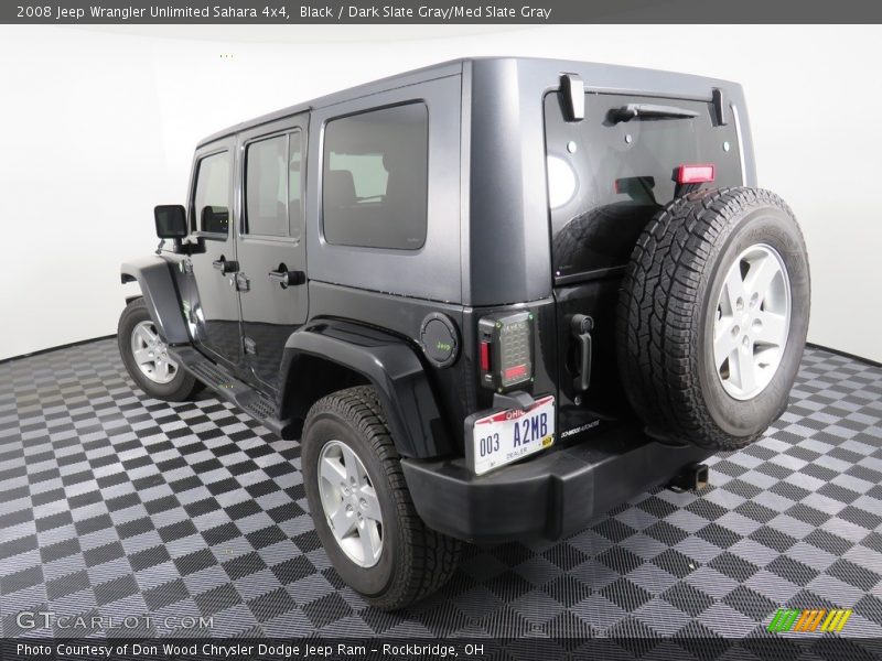 Black / Dark Slate Gray/Med Slate Gray 2008 Jeep Wrangler Unlimited Sahara 4x4