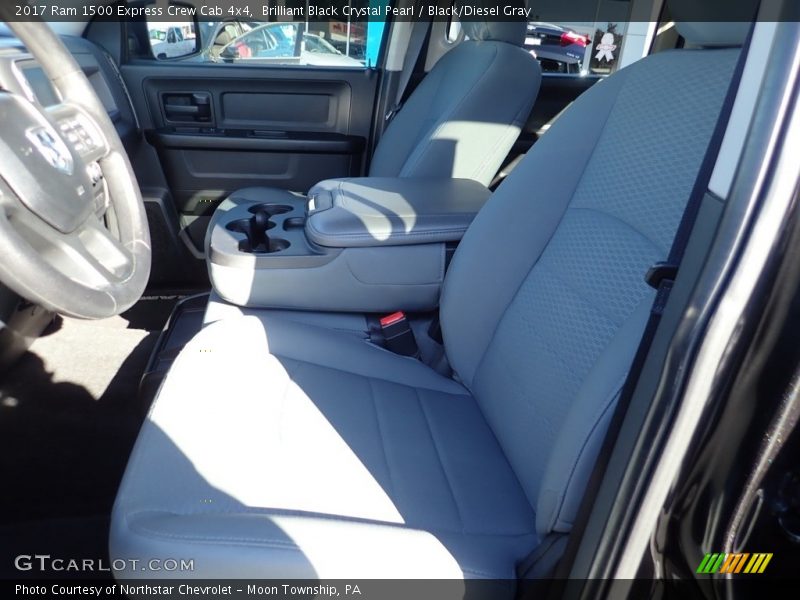 Brilliant Black Crystal Pearl / Black/Diesel Gray 2017 Ram 1500 Express Crew Cab 4x4