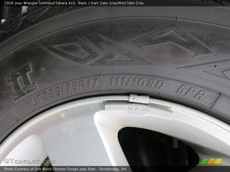 Black / Dark Slate Gray/Med Slate Gray 2008 Jeep Wrangler Unlimited Sahara 4x4