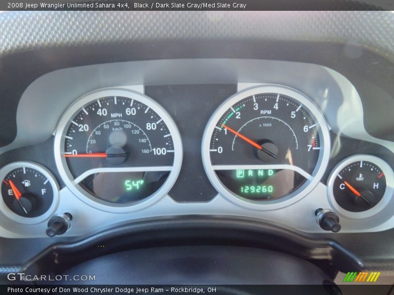 Black / Dark Slate Gray/Med Slate Gray 2008 Jeep Wrangler Unlimited Sahara 4x4