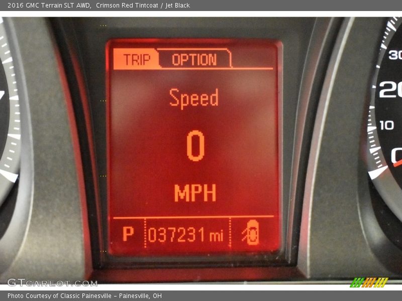 Crimson Red Tintcoat / Jet Black 2016 GMC Terrain SLT AWD