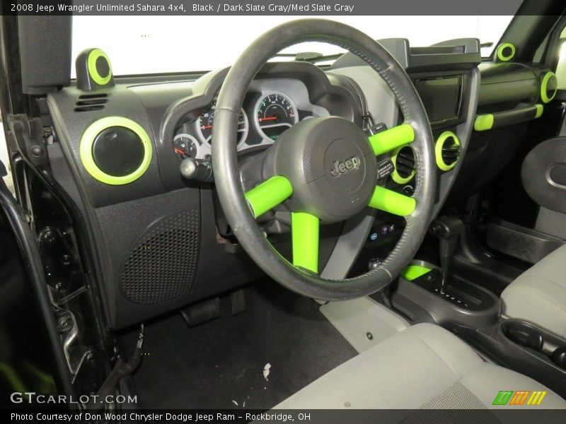 Black / Dark Slate Gray/Med Slate Gray 2008 Jeep Wrangler Unlimited Sahara 4x4