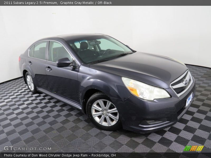 Graphite Gray Metallic / Off-Black 2011 Subaru Legacy 2.5i Premium