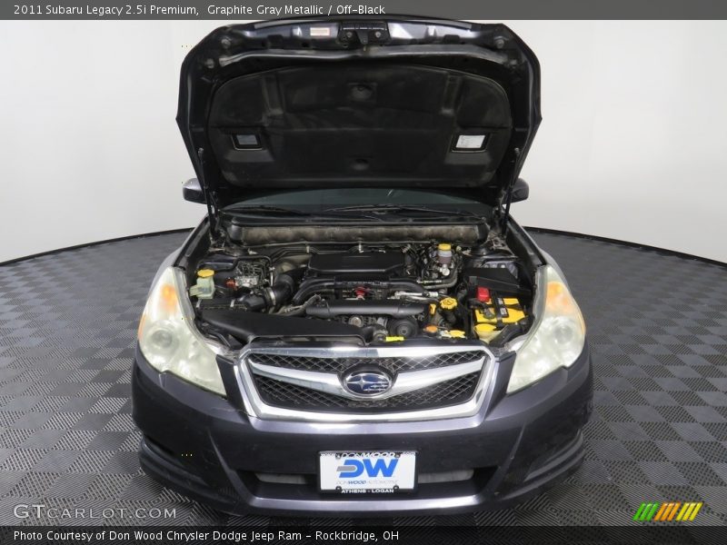 Graphite Gray Metallic / Off-Black 2011 Subaru Legacy 2.5i Premium
