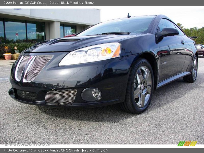 Carbon Black Metallic / Ebony 2009 Pontiac G6 GXP Coupe