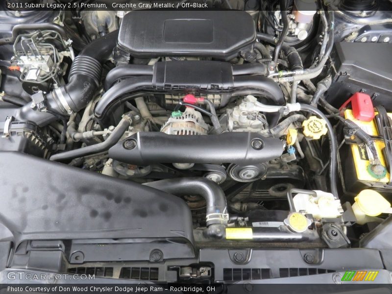 Graphite Gray Metallic / Off-Black 2011 Subaru Legacy 2.5i Premium