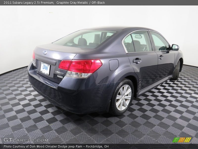 Graphite Gray Metallic / Off-Black 2011 Subaru Legacy 2.5i Premium