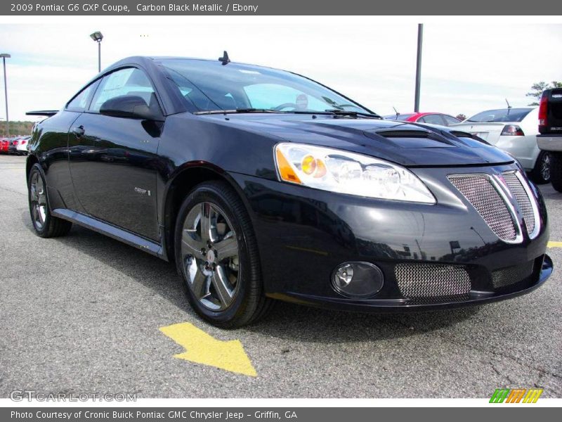 Carbon Black Metallic / Ebony 2009 Pontiac G6 GXP Coupe