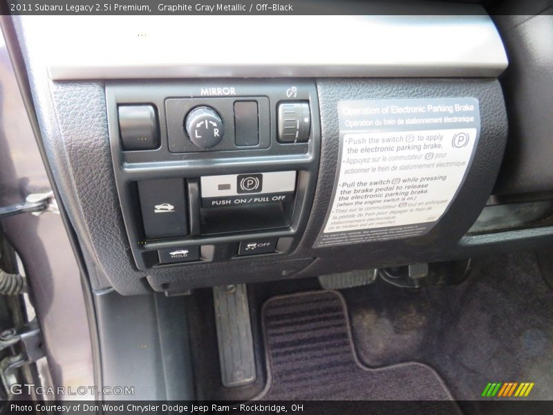 Graphite Gray Metallic / Off-Black 2011 Subaru Legacy 2.5i Premium