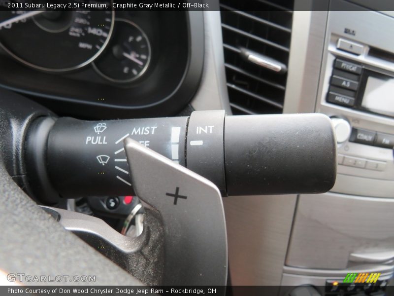 Graphite Gray Metallic / Off-Black 2011 Subaru Legacy 2.5i Premium