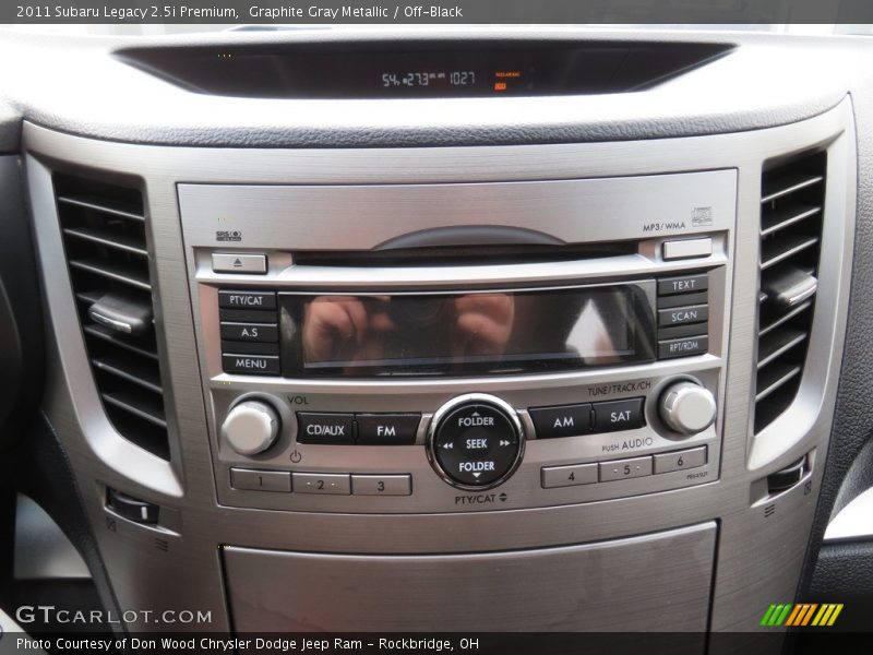 Graphite Gray Metallic / Off-Black 2011 Subaru Legacy 2.5i Premium