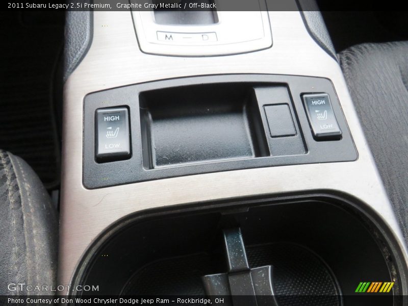 Graphite Gray Metallic / Off-Black 2011 Subaru Legacy 2.5i Premium