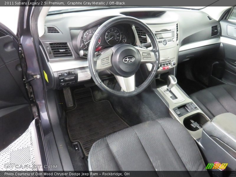 Graphite Gray Metallic / Off-Black 2011 Subaru Legacy 2.5i Premium
