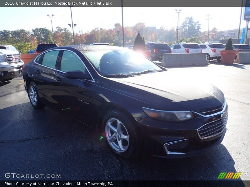 Mosaic Black Metallic / Jet Black 2016 Chevrolet Malibu LS