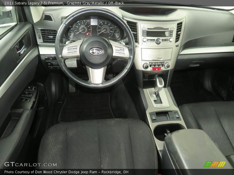 Graphite Gray Metallic / Off-Black 2011 Subaru Legacy 2.5i Premium