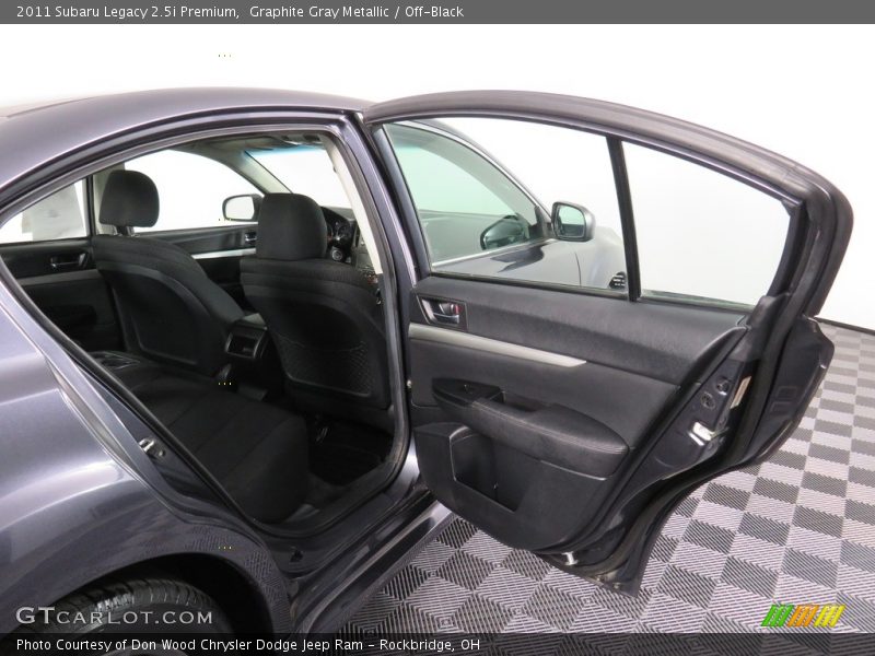 Graphite Gray Metallic / Off-Black 2011 Subaru Legacy 2.5i Premium