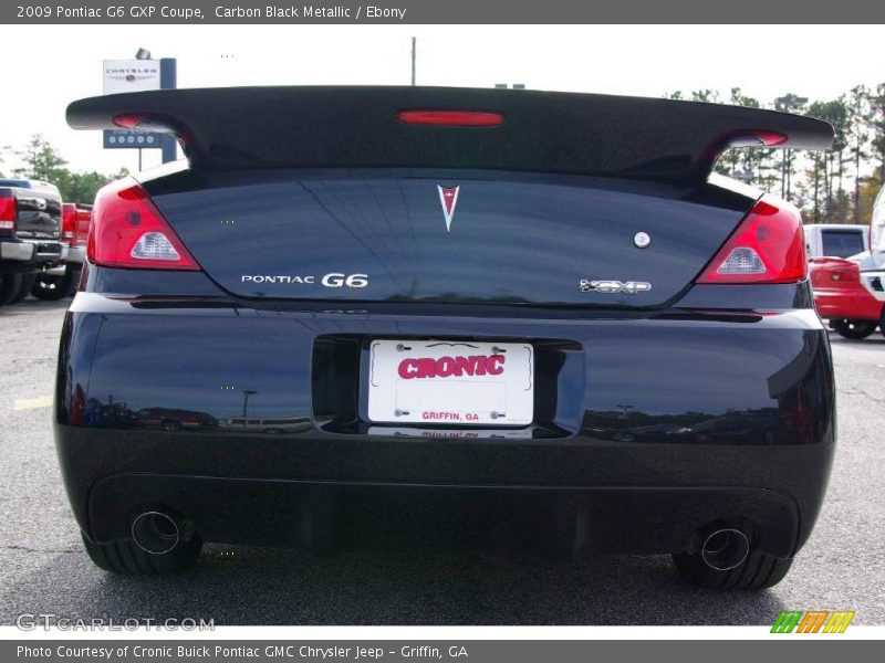 Carbon Black Metallic / Ebony 2009 Pontiac G6 GXP Coupe