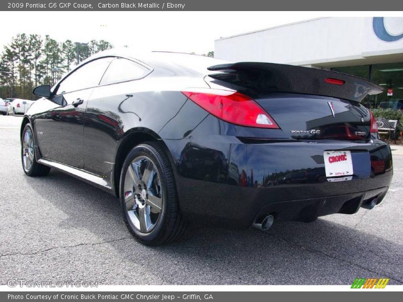 Carbon Black Metallic / Ebony 2009 Pontiac G6 GXP Coupe