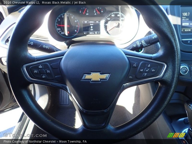 Mosaic Black Metallic / Jet Black 2016 Chevrolet Malibu LS