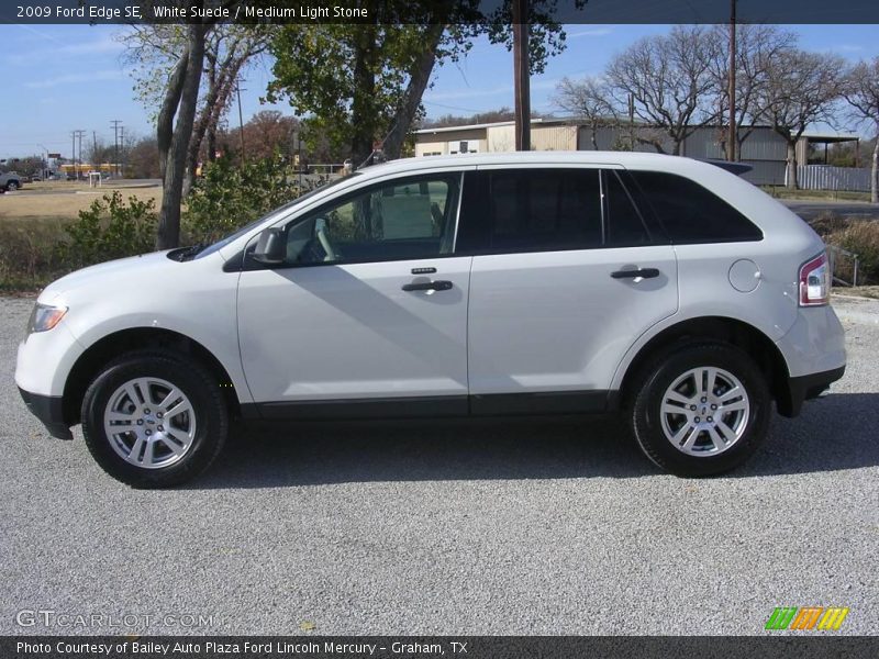 White Suede / Medium Light Stone 2009 Ford Edge SE