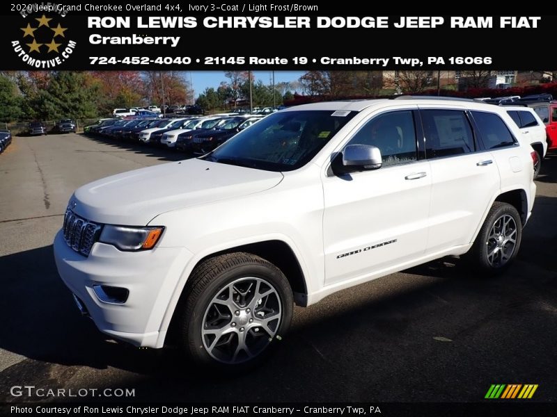 Ivory 3-Coat / Light Frost/Brown 2020 Jeep Grand Cherokee Overland 4x4
