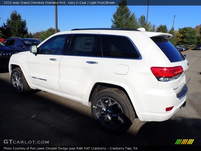 Ivory 3-Coat / Light Frost/Brown 2020 Jeep Grand Cherokee Overland 4x4