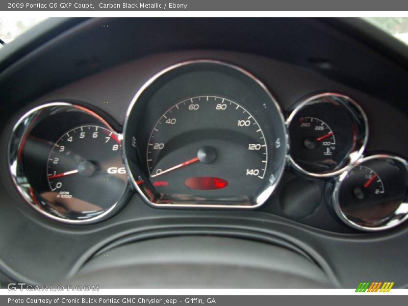 Carbon Black Metallic / Ebony 2009 Pontiac G6 GXP Coupe