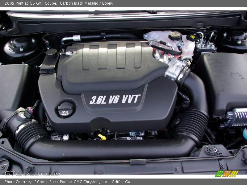 Carbon Black Metallic / Ebony 2009 Pontiac G6 GXP Coupe