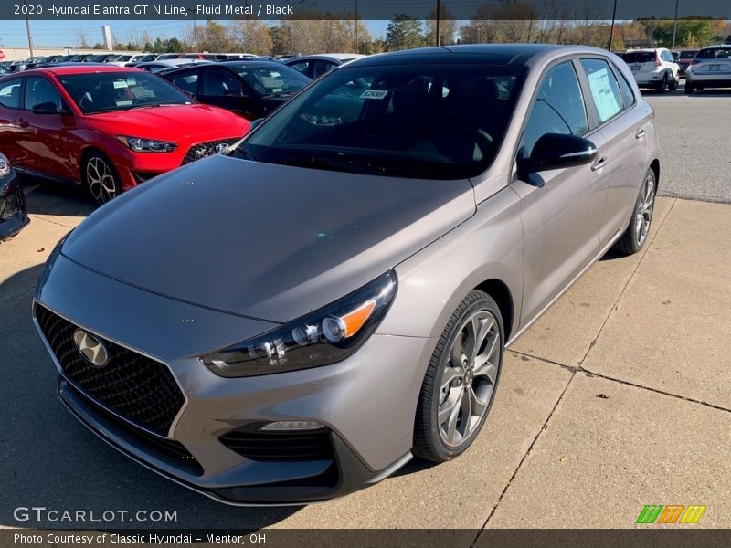 Fluid Metal / Black 2020 Hyundai Elantra GT N Line