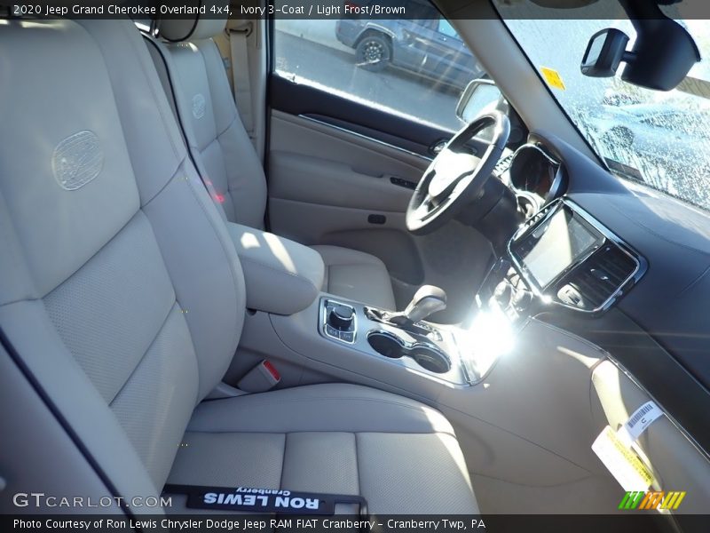 Ivory 3-Coat / Light Frost/Brown 2020 Jeep Grand Cherokee Overland 4x4
