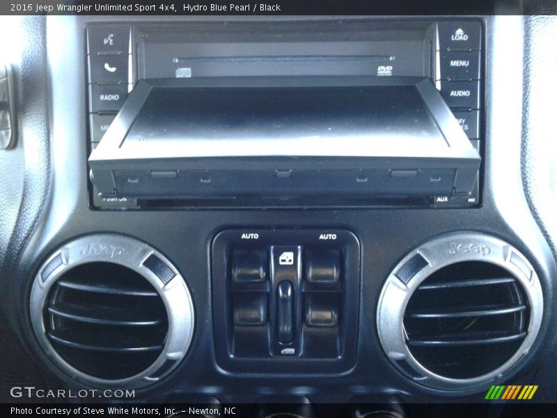 Hydro Blue Pearl / Black 2016 Jeep Wrangler Unlimited Sport 4x4