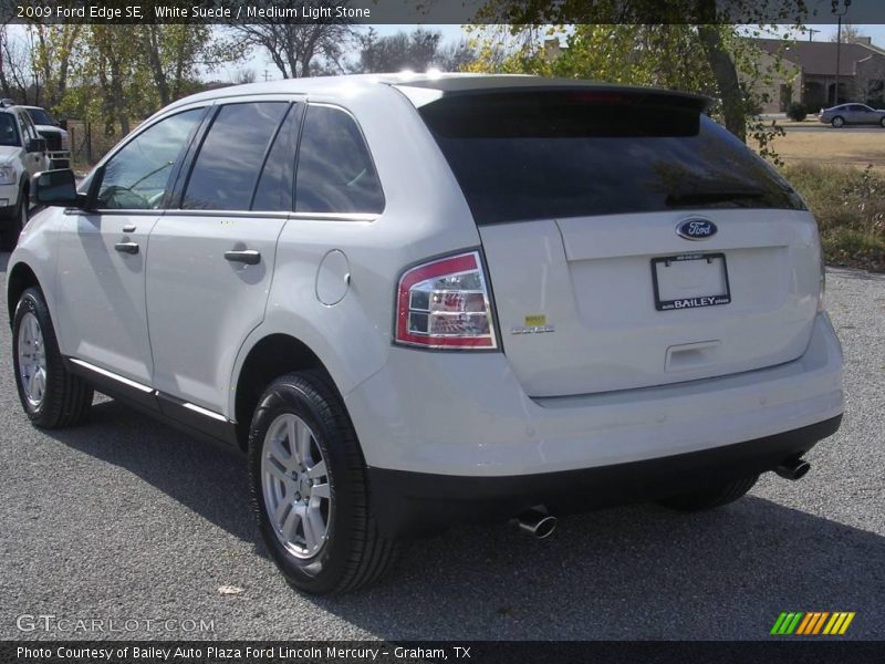 White Suede / Medium Light Stone 2009 Ford Edge SE