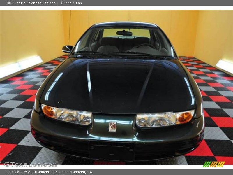 Green / Tan 2000 Saturn S Series SL2 Sedan