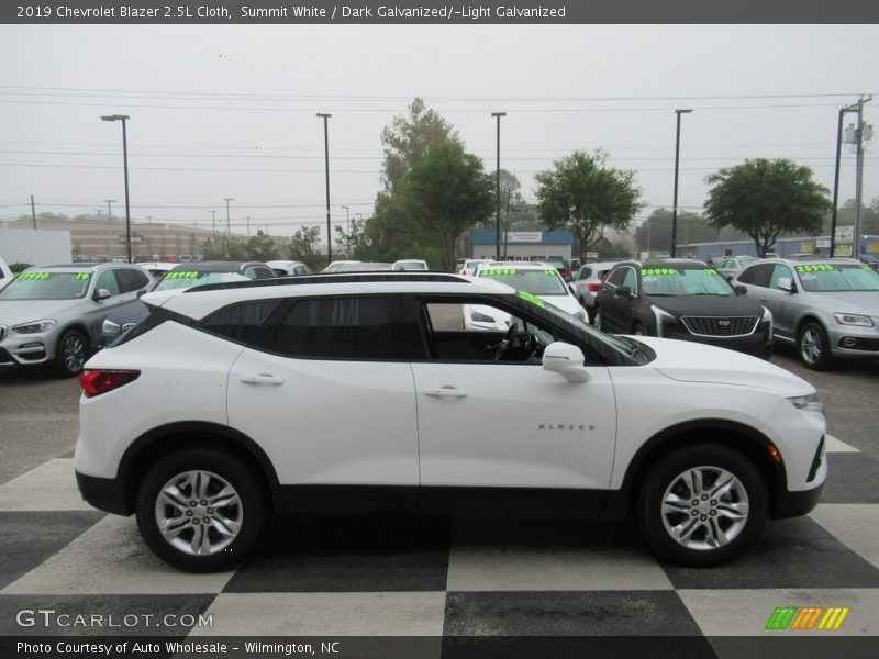 Summit White / Dark Galvanized/­Light Galvanized 2019 Chevrolet Blazer 2.5L Cloth