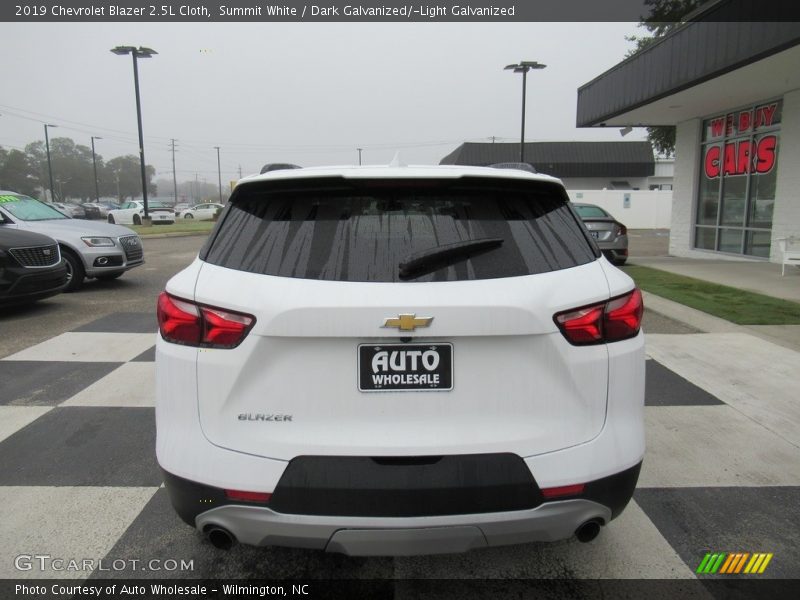 Summit White / Dark Galvanized/­Light Galvanized 2019 Chevrolet Blazer 2.5L Cloth