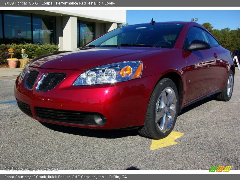 Performance Red Metallic / Ebony 2009 Pontiac G6 GT Coupe