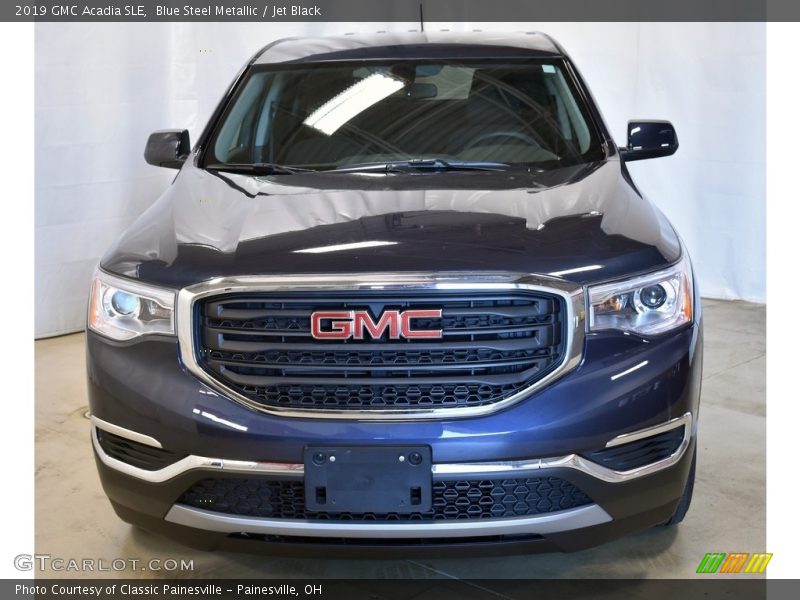 Blue Steel Metallic / Jet Black 2019 GMC Acadia SLE