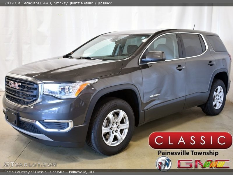 Smokey Quartz Metallic / Jet Black 2019 GMC Acadia SLE AWD