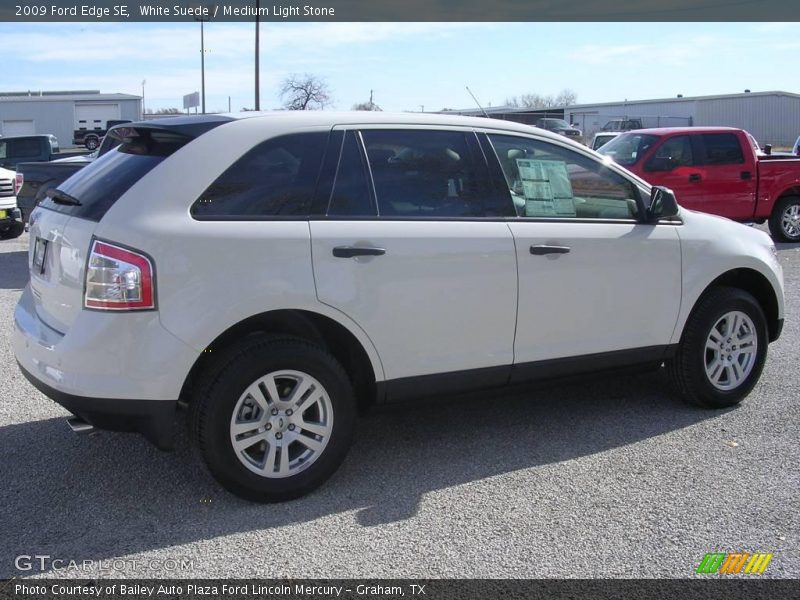 White Suede / Medium Light Stone 2009 Ford Edge SE